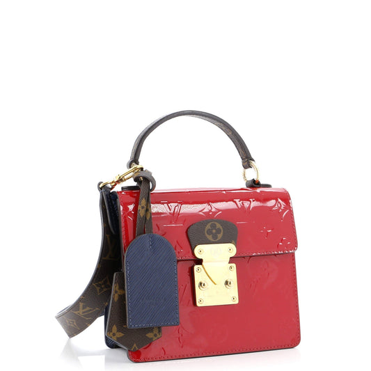 Louis Vuitton Spring Street Nm Handbag Vernis With And Leather Canvas Jewelry Leather 3074682