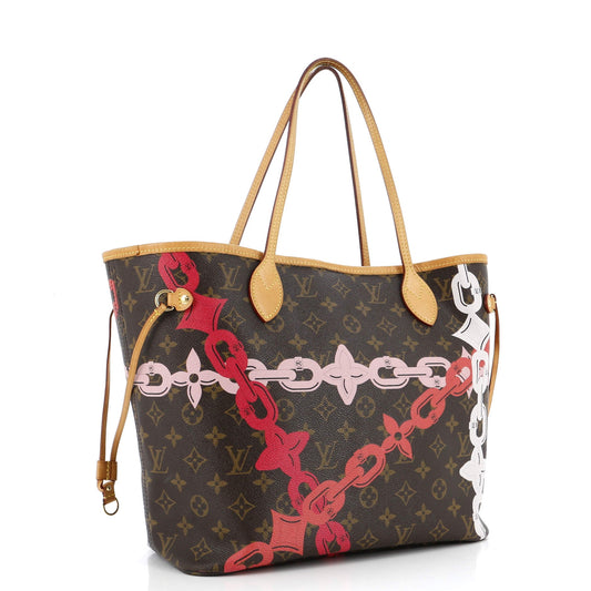Louis Vuitton Neverfull Nm Tote Limited Edition Bay Mm Canvas Monogram Tote Bag Canvas Mm3075661