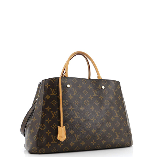Louis Vuitton Montaigne Handbag Gm Canvas Monogram Tote Bag