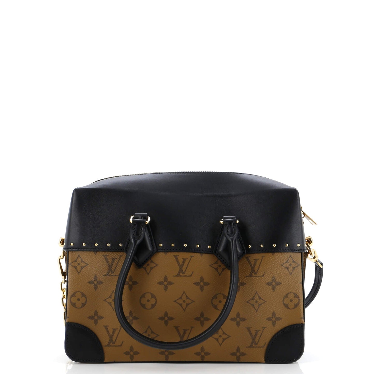 Louis Vuitton City Malle Handbag Reverse And Mm Leather Canvas Travel Bag Leather Mm3075901