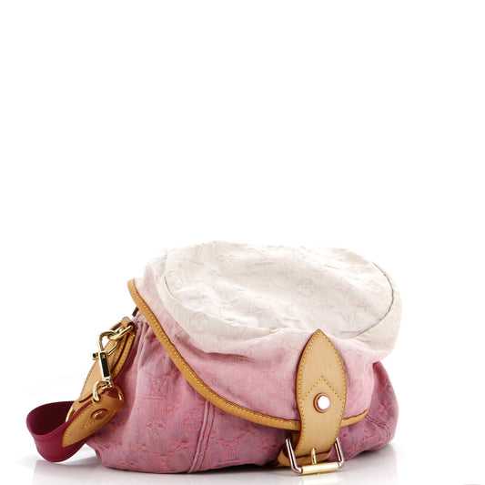 Louis Vuitton Sunshine Handbag Denim Travel Bag