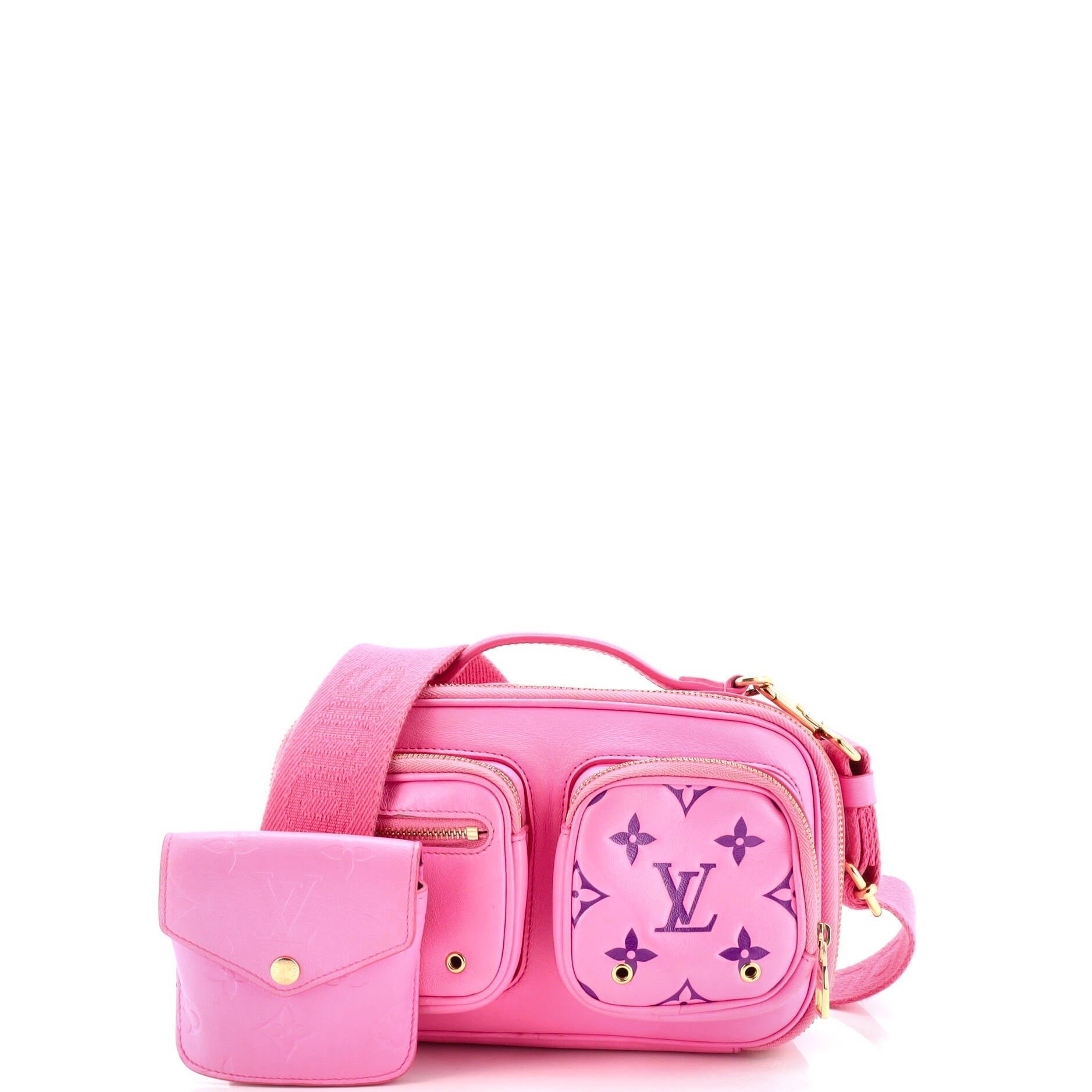 Louis Vuitton Utility Crossbody Bag Calfskin With Embossed Detail Monogram Detail 30765410