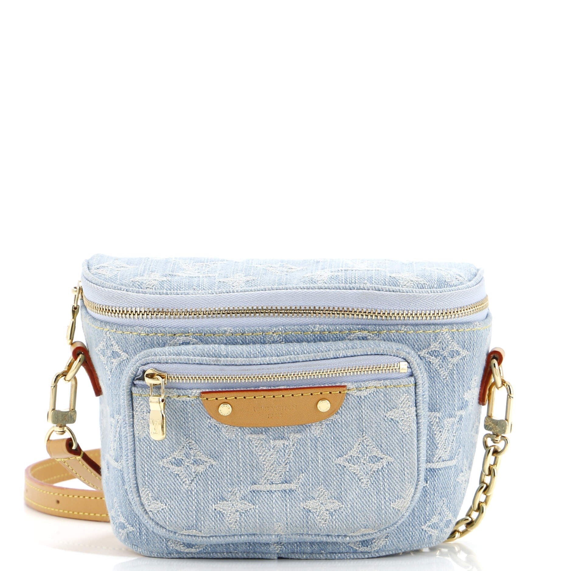 Louis Vuitton Bum Bag Denim Monogram Travel Bag