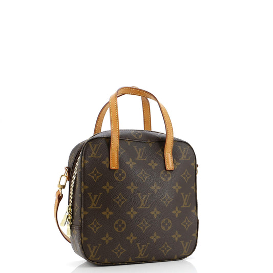 Louis Vuitton Spontini Handbag Canvas Monogram Travel Bag Canvas 30776784