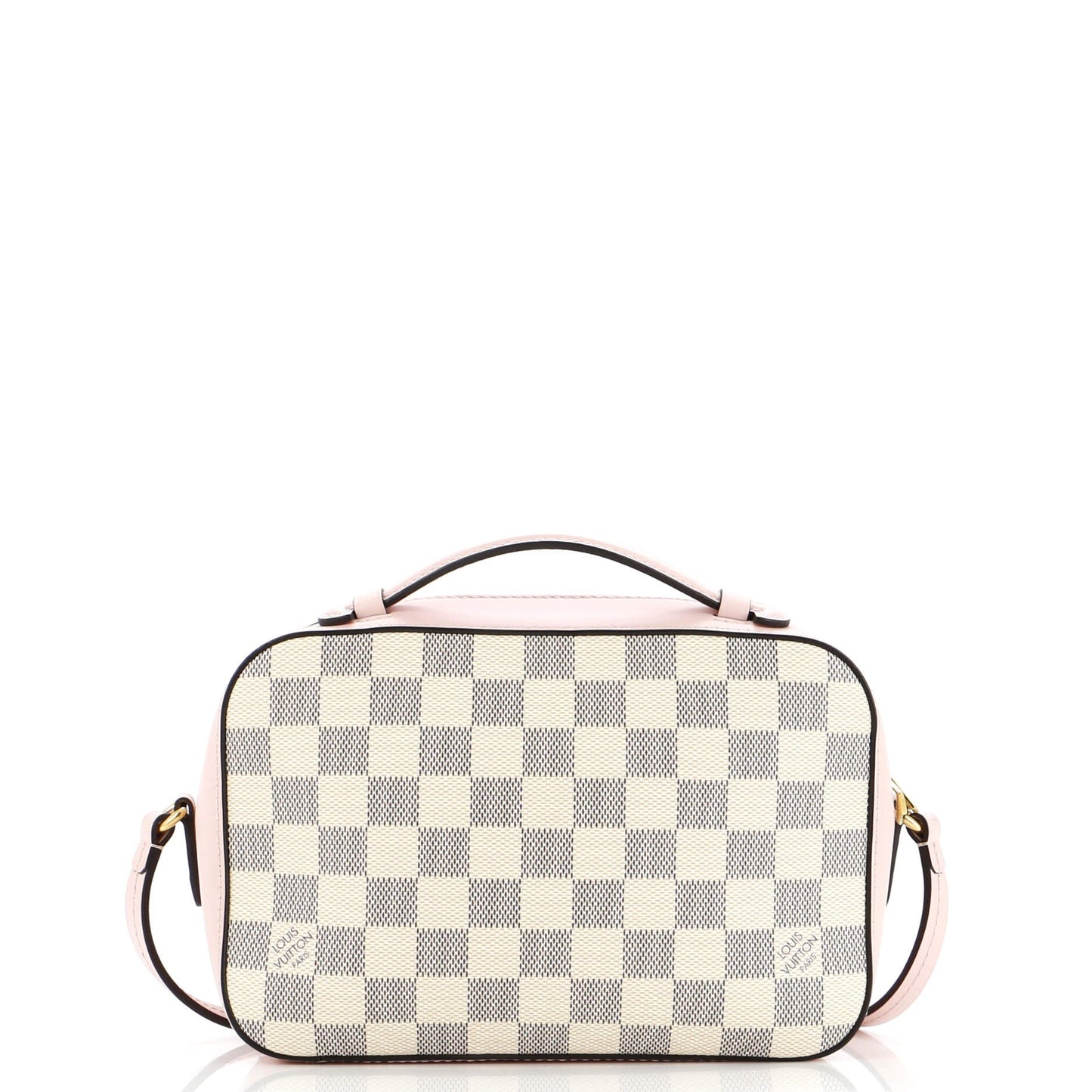 Louis Vuitton Saintonge Handbag Damier With Leather Travel Bag