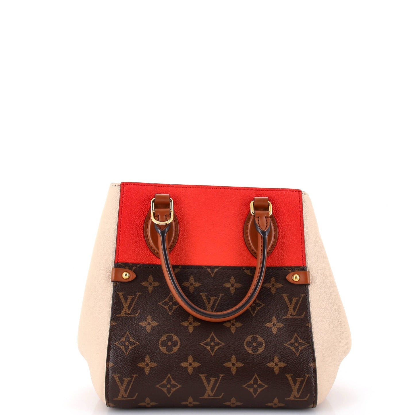 Louis Vuitton Fold Tote And Pm Leather Canvas Tote Bag