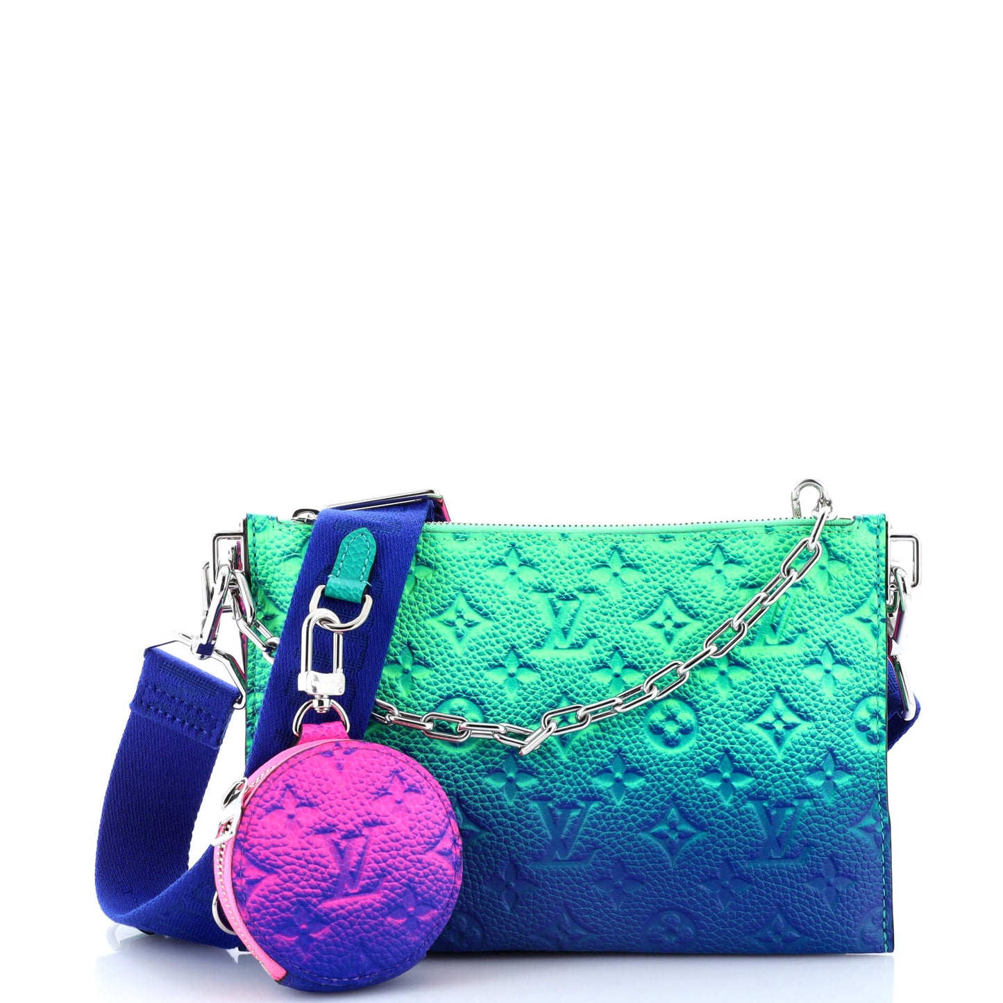 Louis Vuitton Trio Pouch Messenger Bag Limited Edition Illusion Leather Monogram Shoulder Bag