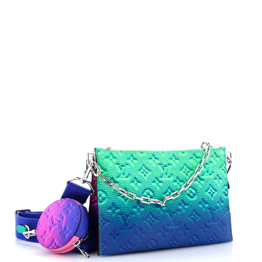 Louis Vuitton Trio Pouch Messenger Bag Limited Edition Illusion Leather Monogram Shoulder Bag