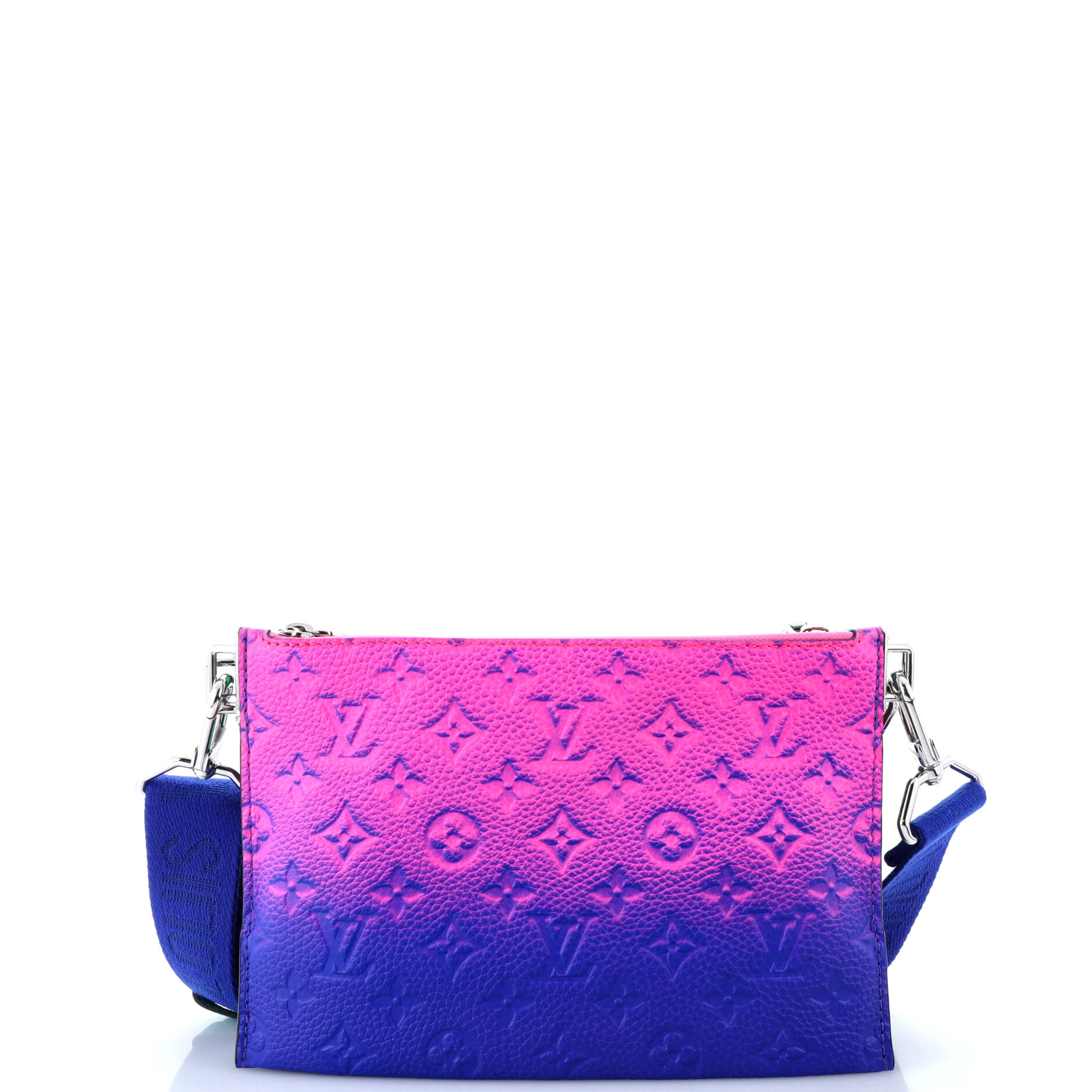 Louis Vuitton Trio Pouch Messenger Bag Limited Edition Illusion Leather Monogram Shoulder Bag