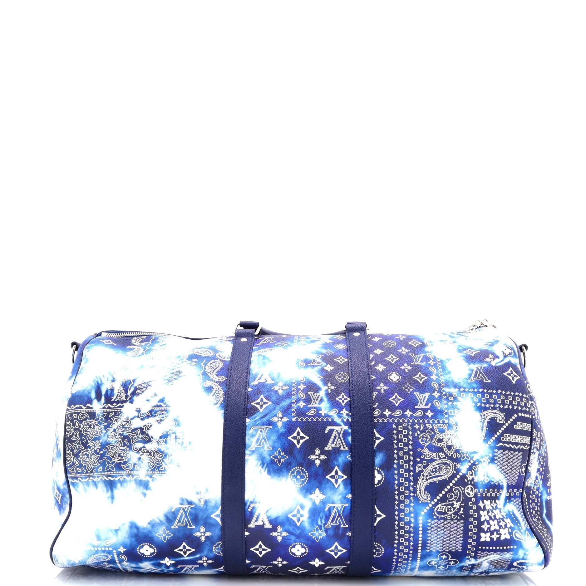 Louis Vuitton Keepall Bandouliere Bag Limited Edition Bandana Leather Monogram Travel Bag Leather 503078581