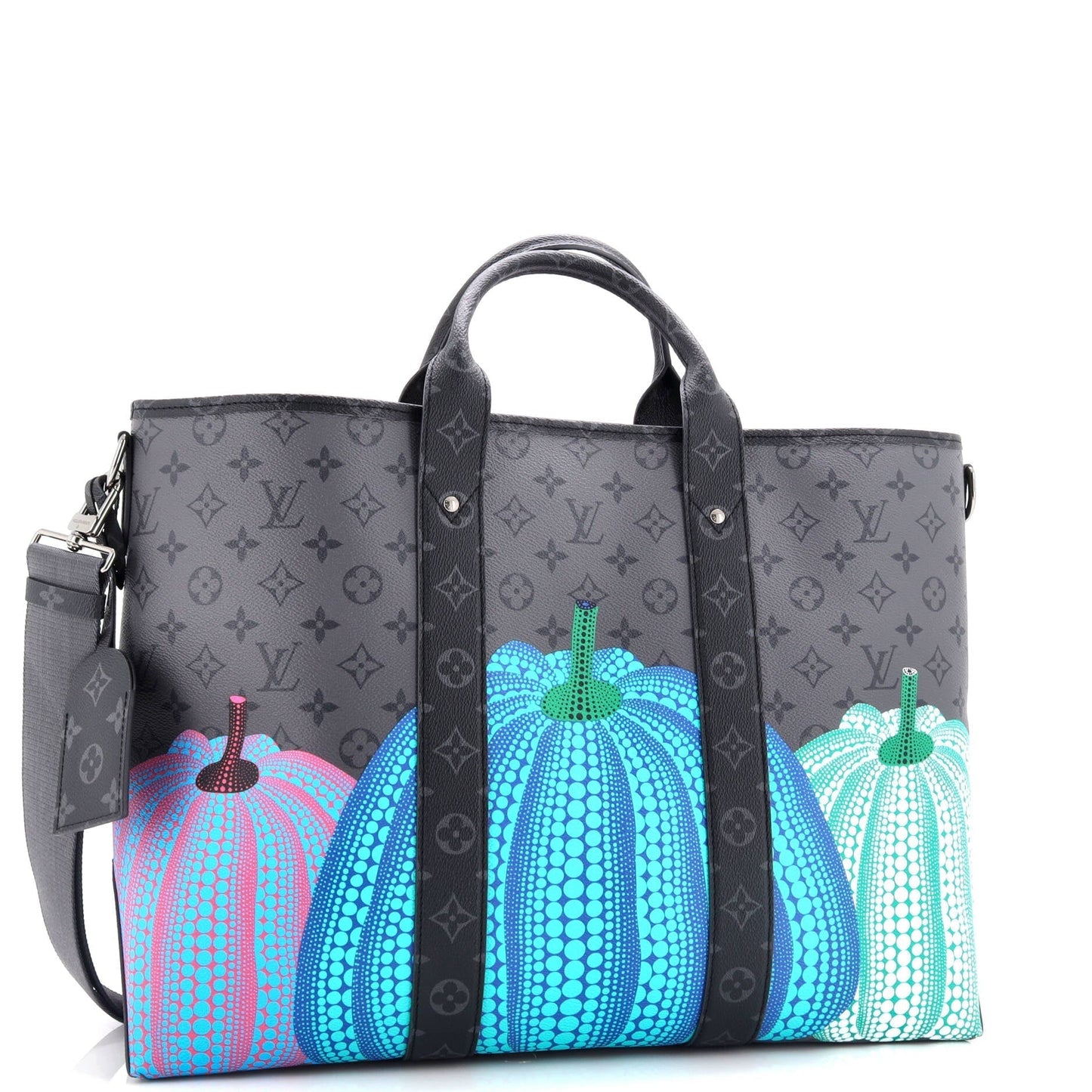 Louis Vuitton Weekend Tote Yayoi Kusama Pumpkins Reverse Eclipse Canvas Monogram Shoes