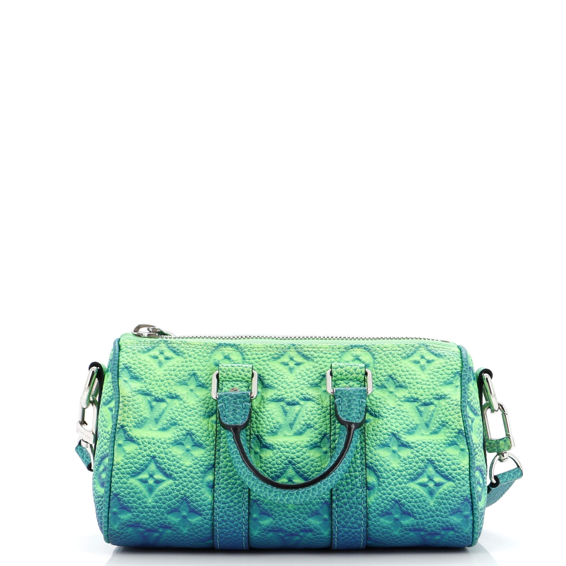 Louis Vuitton Keepall Bandouliere Bag Limited Edition Illusion Taurillon Leather Monogram Shoulder B Leather Xs3079