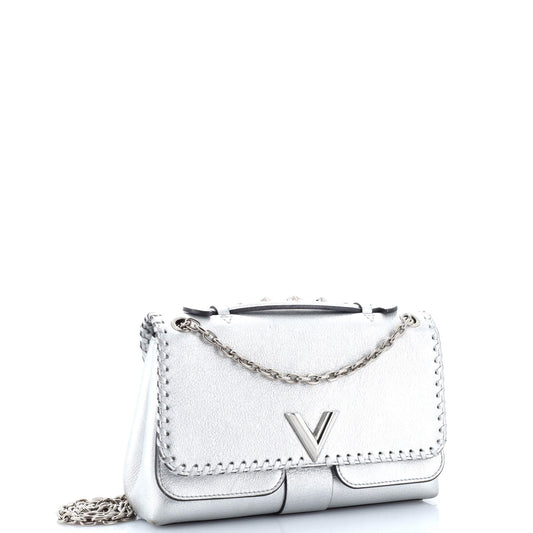 Louis Vuitton LV Very Bag Whipstitch Leather Chain Shoulder Bag