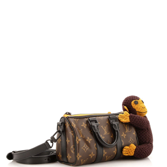 Louis Vuitton LV Keepall Bandouliere Bag With Lv Friends Canvas Monogram Shoulder Bag