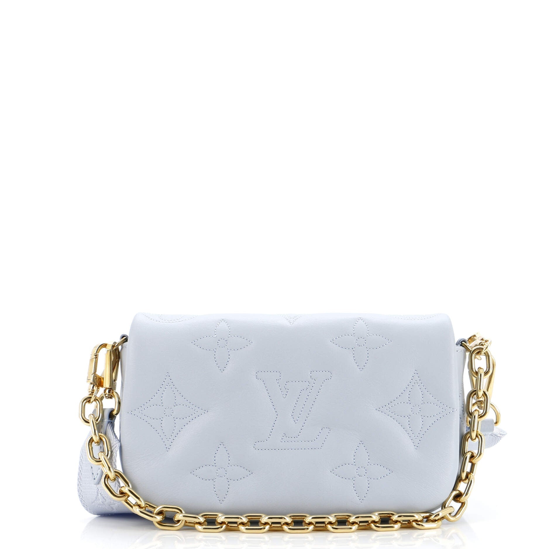 Louis Vuitton Wallet On Strap Bubblegram Shoulder Bag Leather