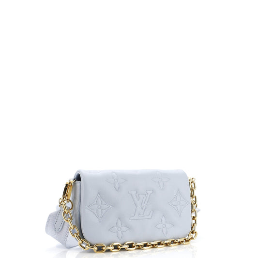 Louis Vuitton Wallet On Strap Bubblegram Shoulder Bag Leather