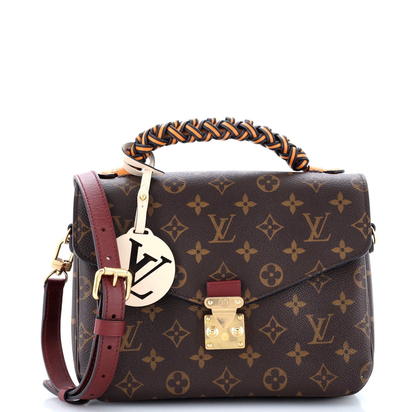 Louis Vuitton Braided Handle Pochette Metis Handbag Canvas Monogram Travel Bag Canvas 3079961