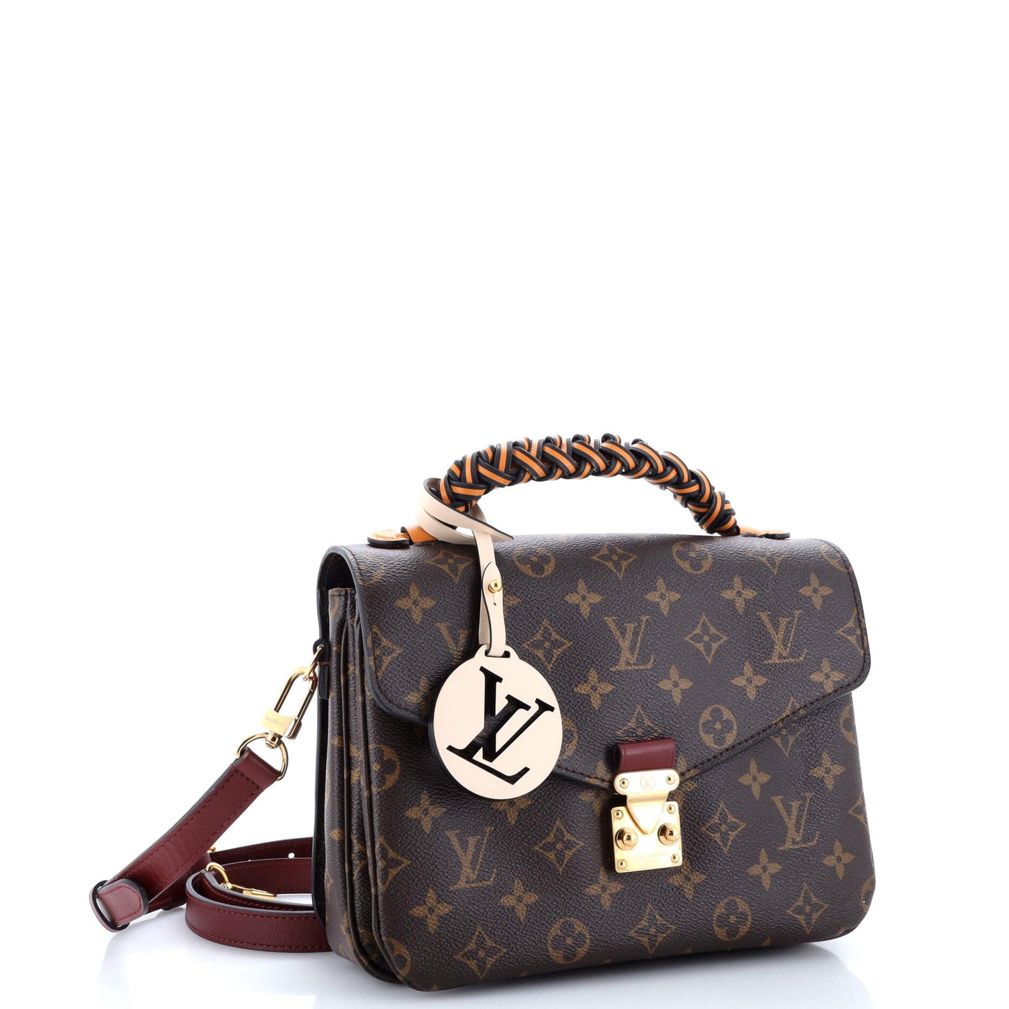 Louis Vuitton Braided Handle Pochette Metis Handbag Canvas Monogram Travel Bag Canvas 3079961