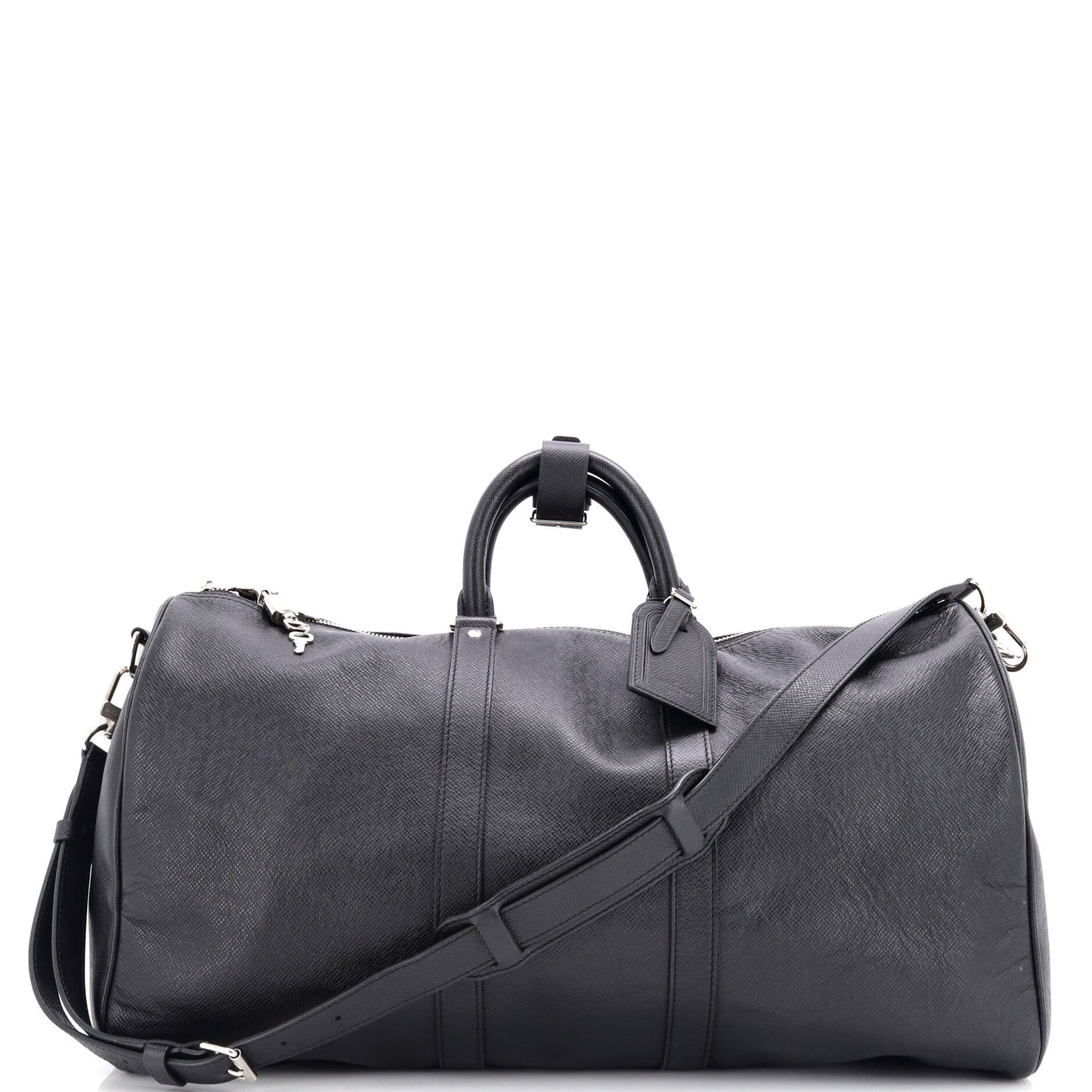 Louis Vuitton Keepall Bandouliere Bag Taiga Leather Travel Bag