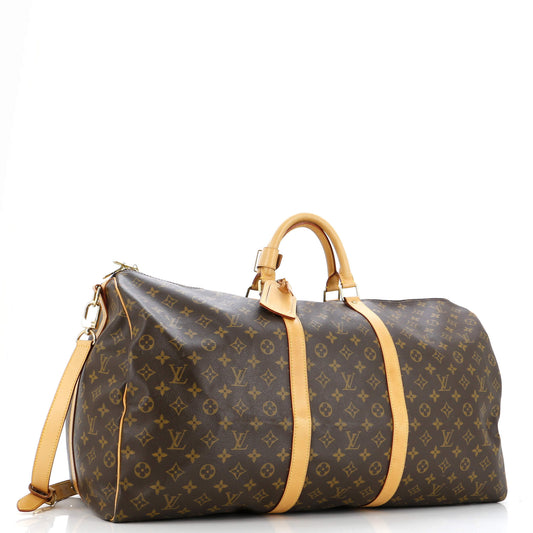 Louis Vuitton Keepall Bandouliere Bag Canvas Monogram Travel Bag Canvas 603082231