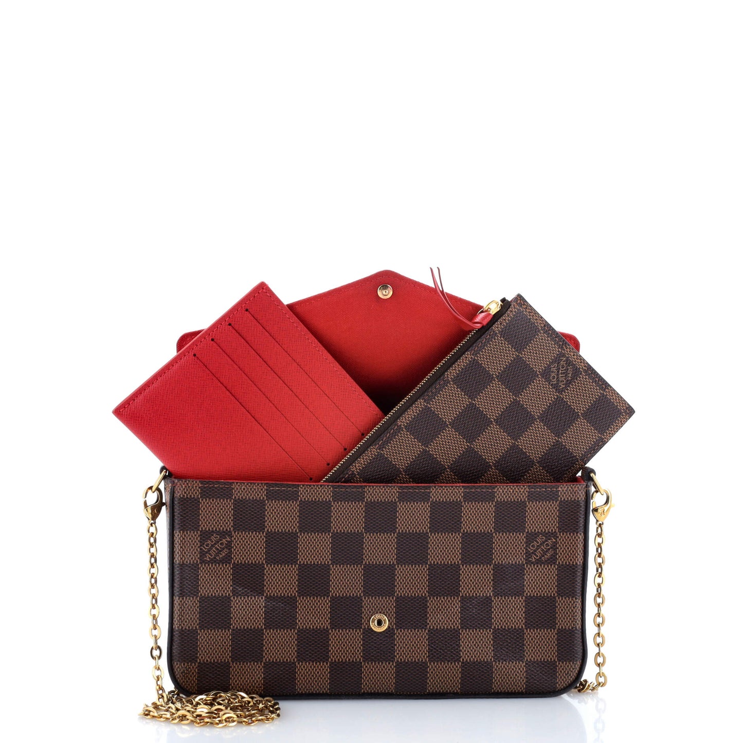 Louis Vuitton Felicie Pochette Damier Handbag Travel Bag Damier 3082501