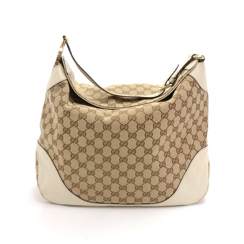 Gucci Hobo Bag Canvas Monogram Tote Bag Tote Ga096