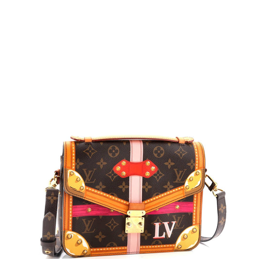 Louis Vuitton Pochette Metis Limited Edition Summer Trunks Shoulder Canvas Monogram Shoulder Bag