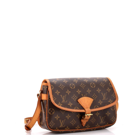Louis Vuitton Sologne Handbag Canvas Monogram Travel Bag