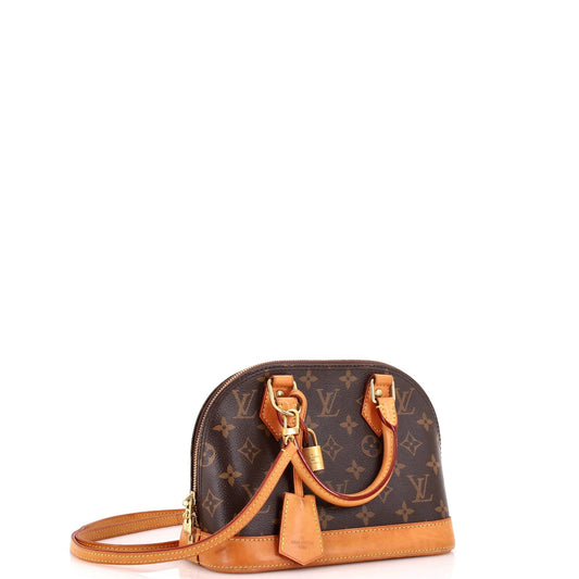Louis Vuitton Alma Handbag Bb Canvas Monogram Travel Bag Canvas Bb3086591