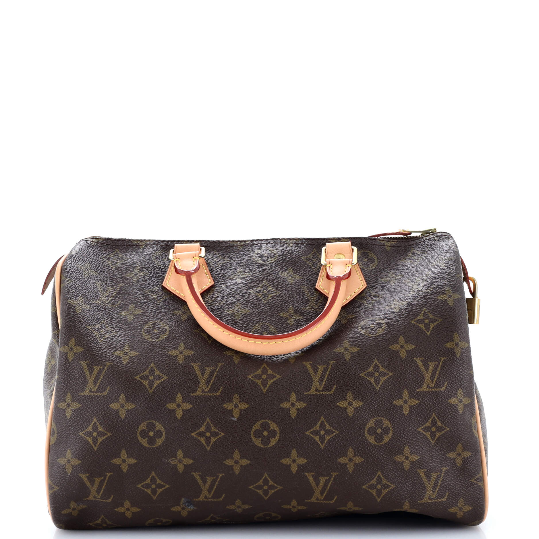 Louis Vuitton Speedy Handbag Canvas Monogram Travel Bag Canvas 303087295
