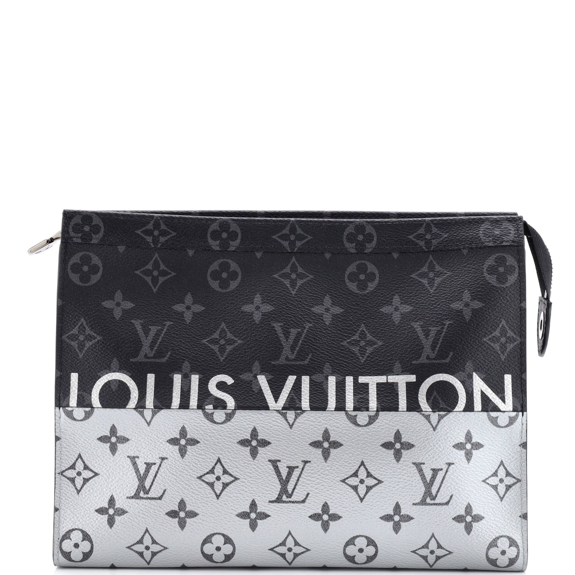 Louis Vuitton Pochette Voyage Eclipse Split Mm Clutch Bag Canvas Monogram