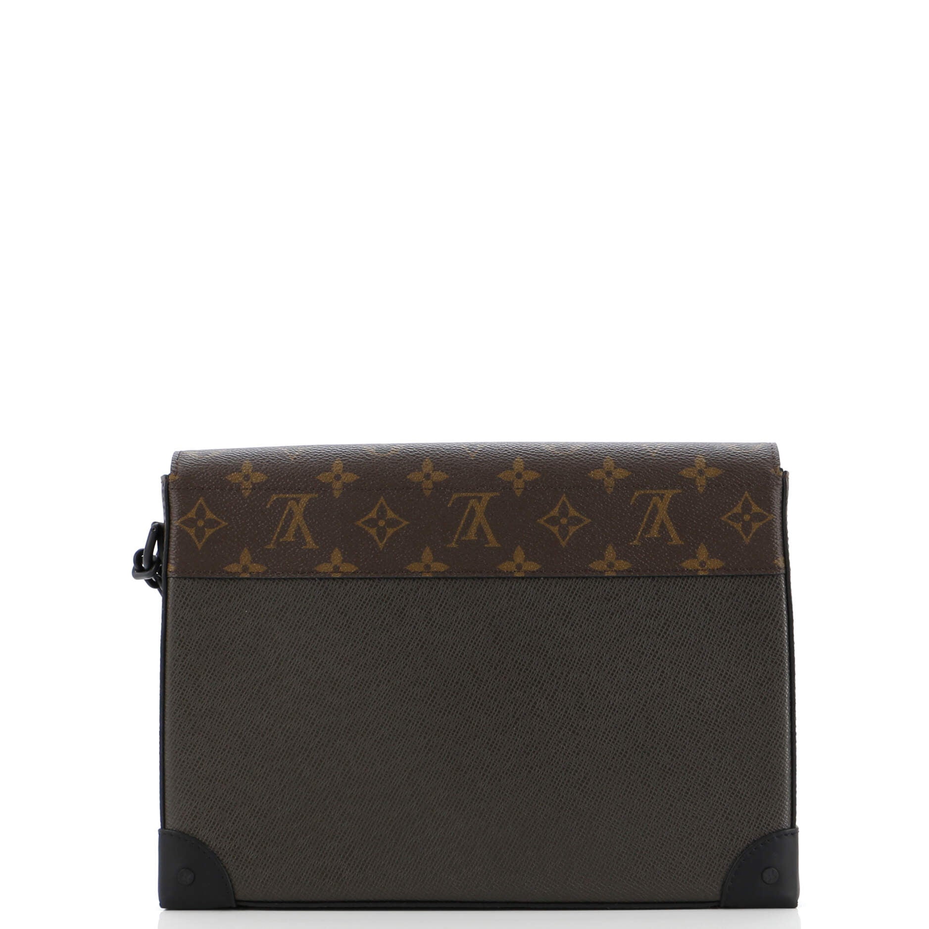 Louis Vuitton Pochette Voyage Steamer And Clutch Bag Leather Canvas