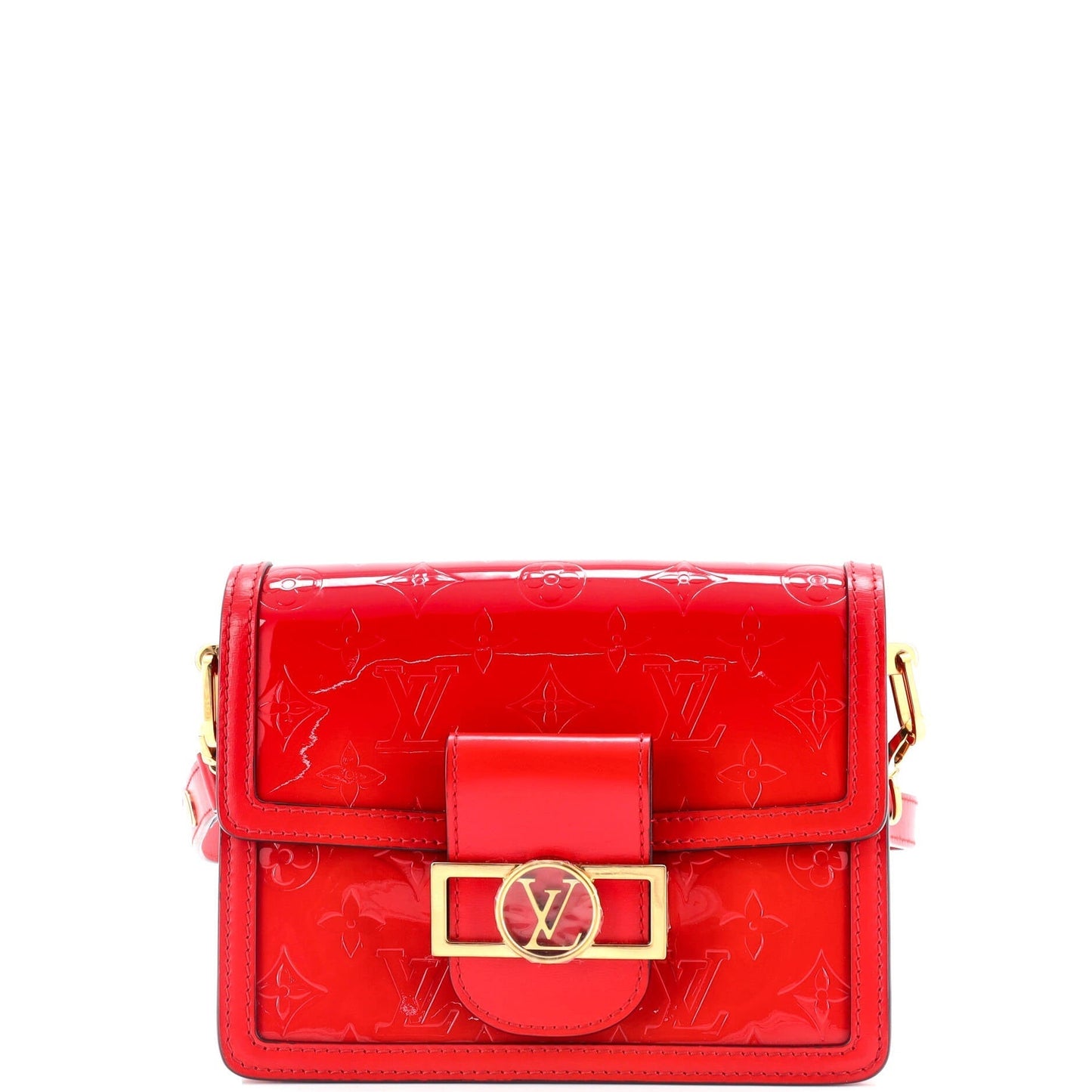 Louis Vuitton Dauphine Shoulder Bag Vernis Monogram Mini