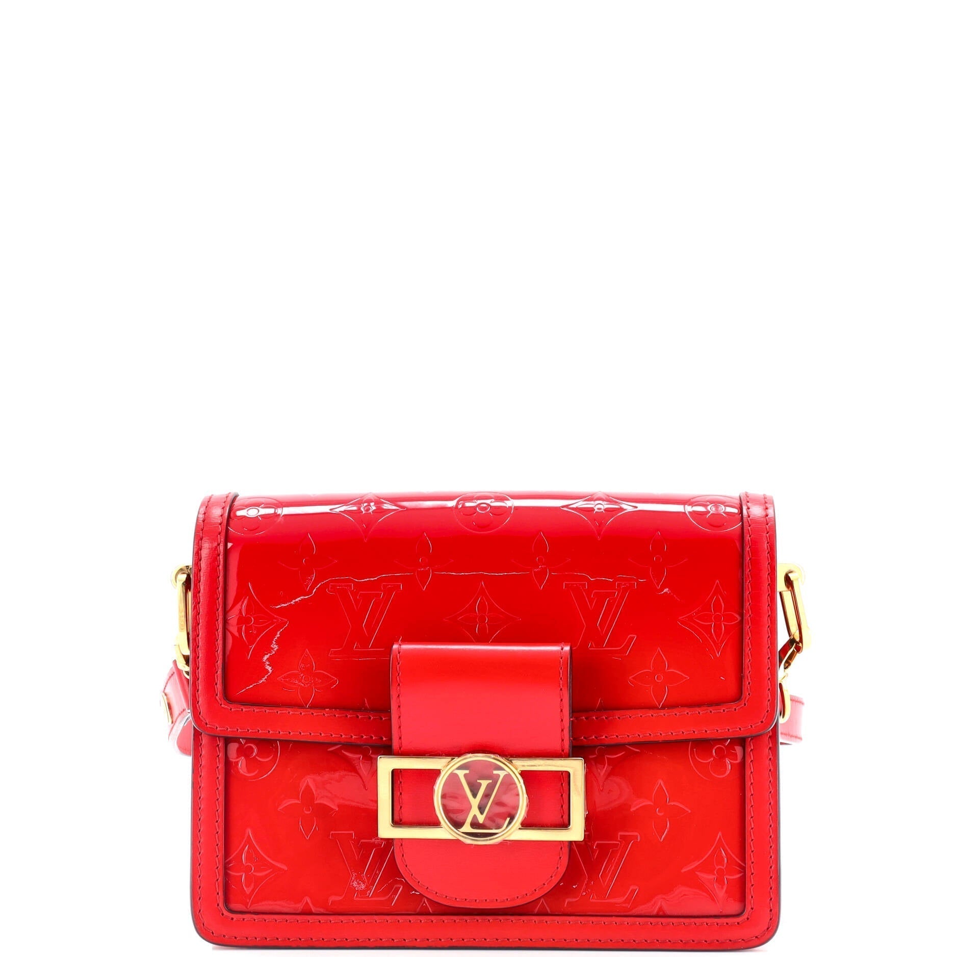 Louis Vuitton Dauphine Shoulder Bag Vernis Monogram Mini