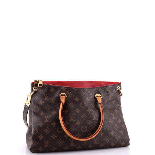 Louis Vuitton Pallas Tote Canvas Monogram Shoulder Bag