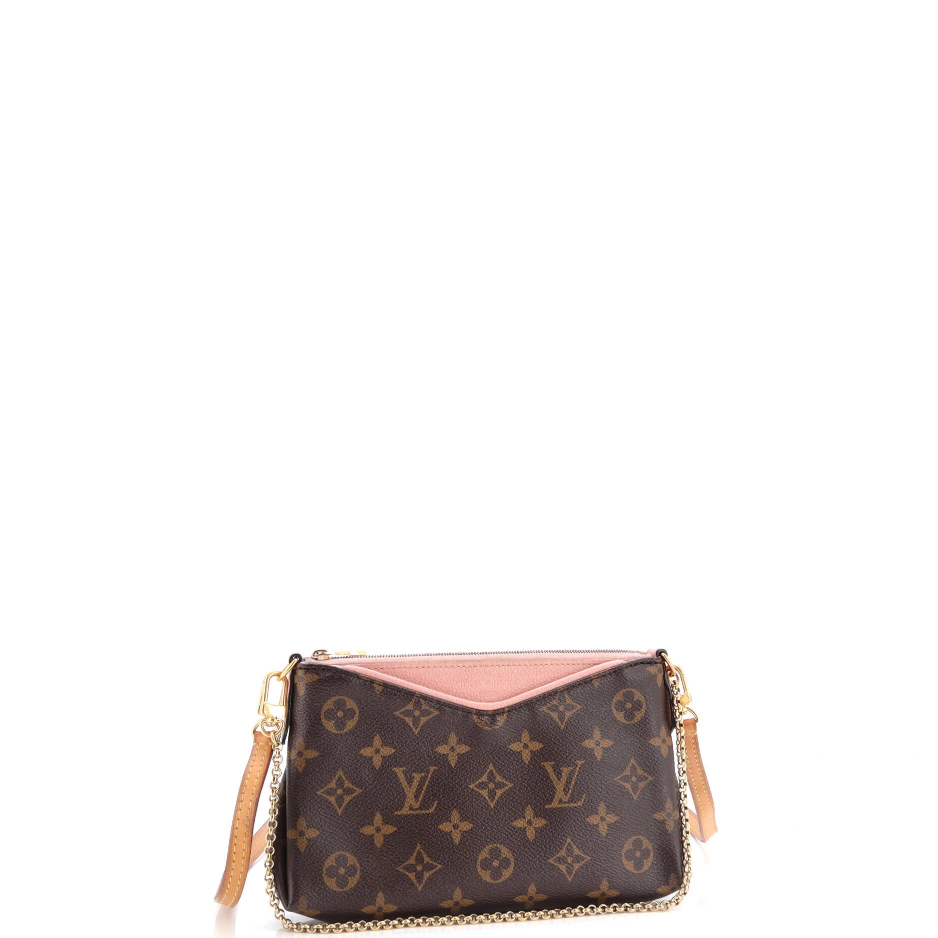 Louis Vuitton Pallas Clutch Canvas Monogram Clutch Bag