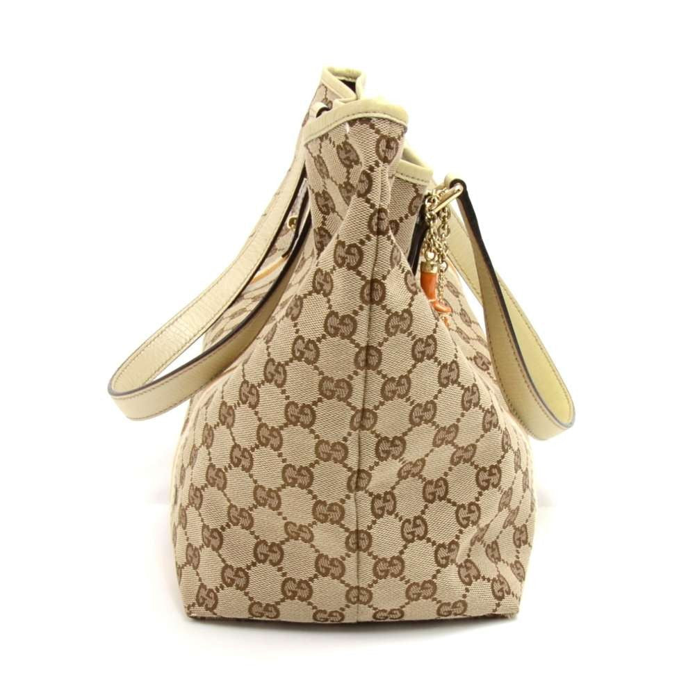 Gucci Tote Bag Canvas Monogram Tote Ga099