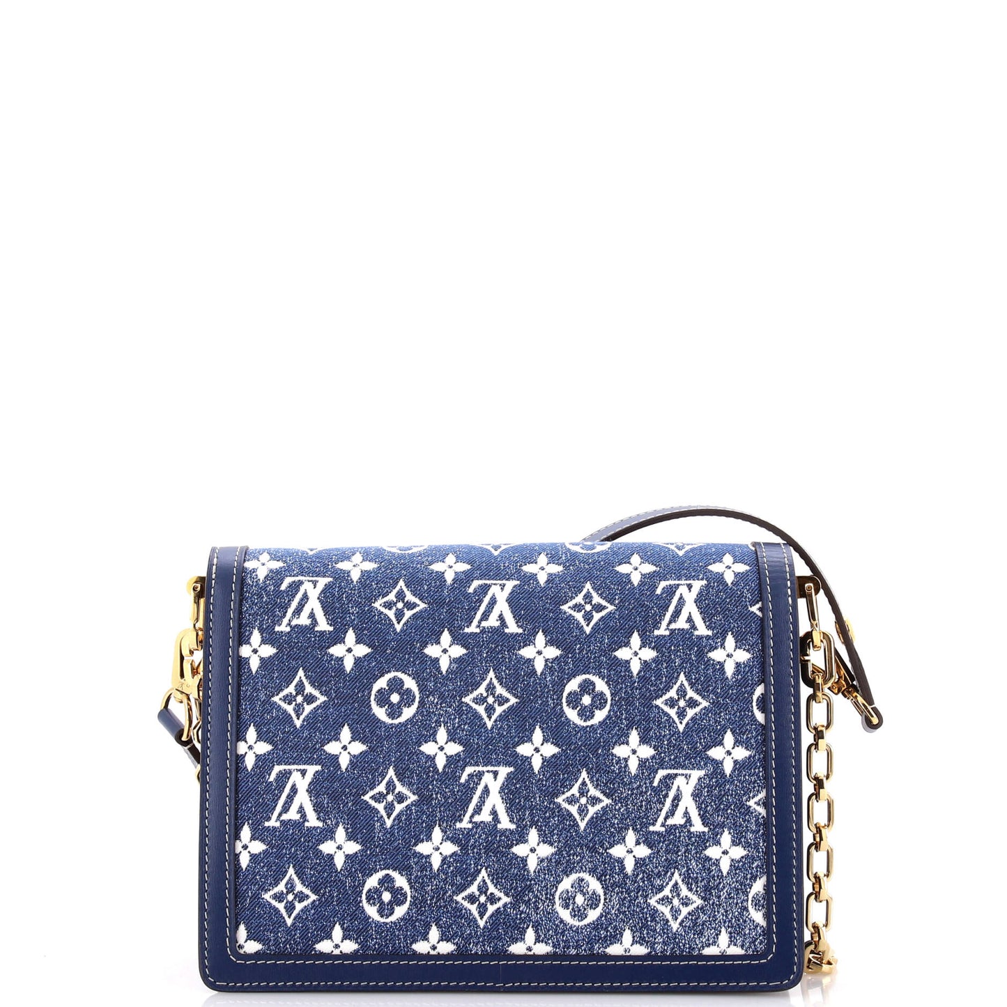 Louis Vuitton Dauphine Shoulder Bag Jacquard Mm Denim Monogram