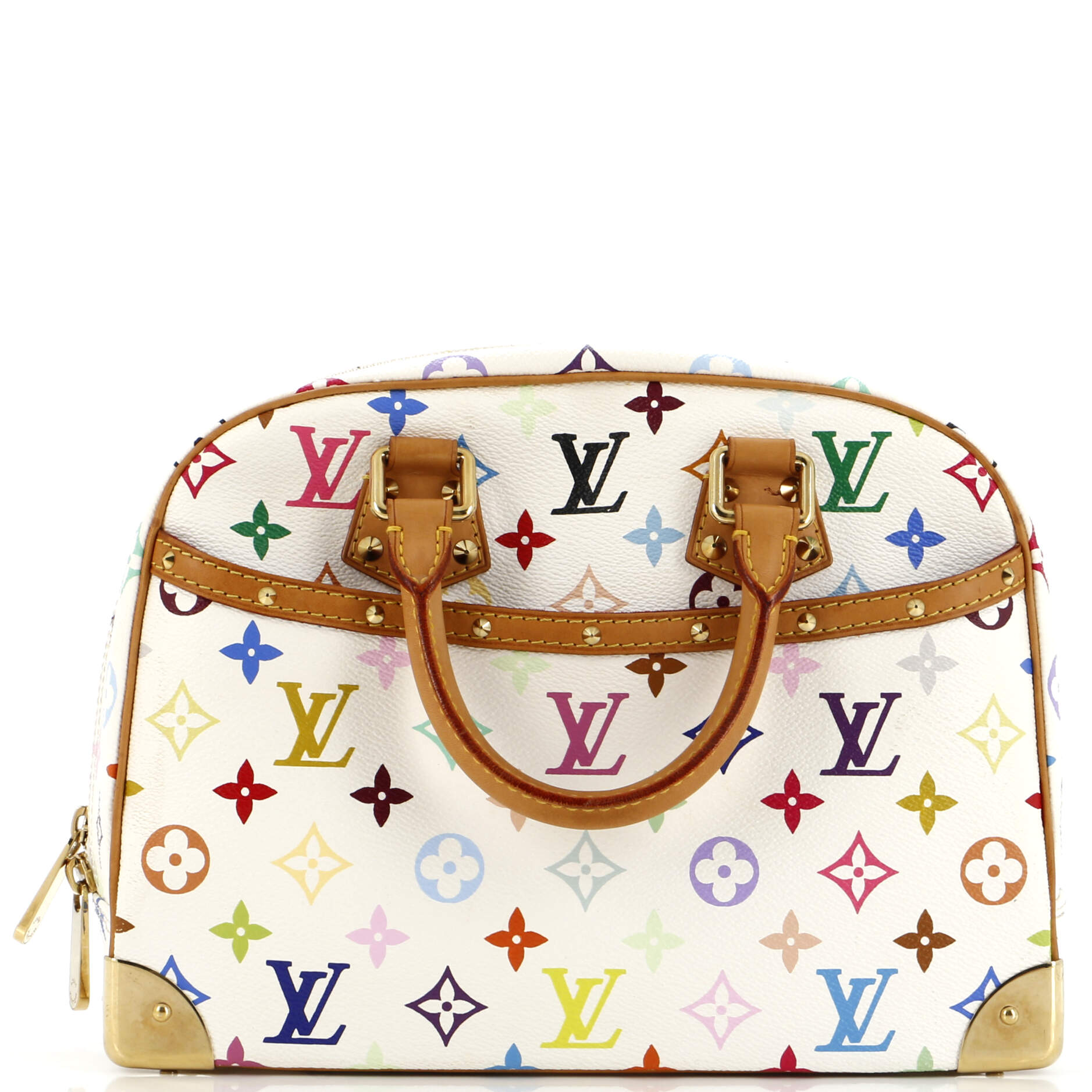 Louis Vuitton Trouville Handbag Multicolor Monogram Travel Bag