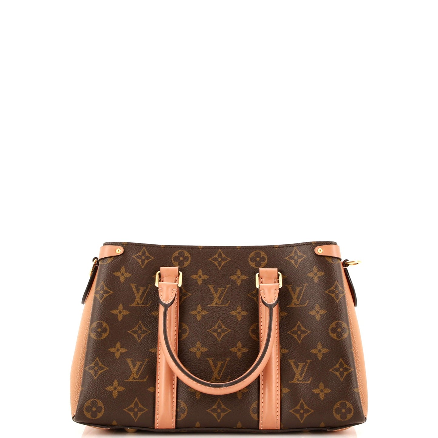 Louis Vuitton Soufflot Tote With Bb Leather Canvas Tote Bag