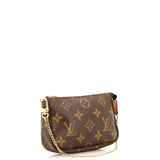 Louis Vuitton Pochette Accessoires Clutch Bag Canvas Monogram Canvas Mini31009310