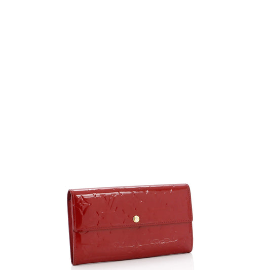 Louis Vuitton Sarah Wallet Vernis Compact Handbag Monogram Travel Bag