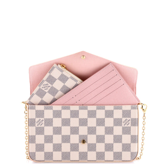 Louis Vuitton Felicie Pochette Damier Handbag Travel Bag