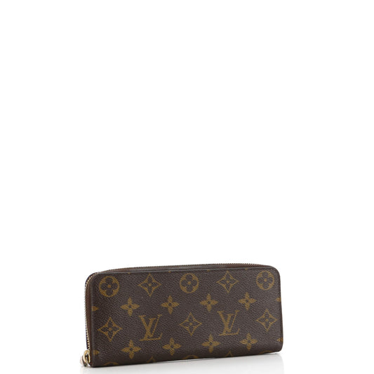 Louis Vuitton Clemence Wallet Handbag Canvas Monogram Travel Bag