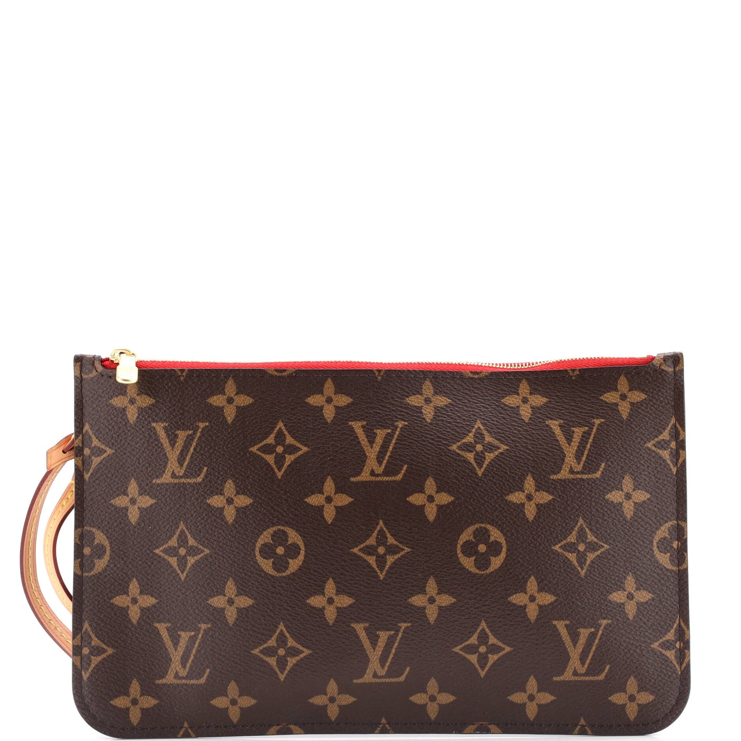 Louis Vuitton Neverfull Pochette Handbag Canvas Monogram Travel Bag