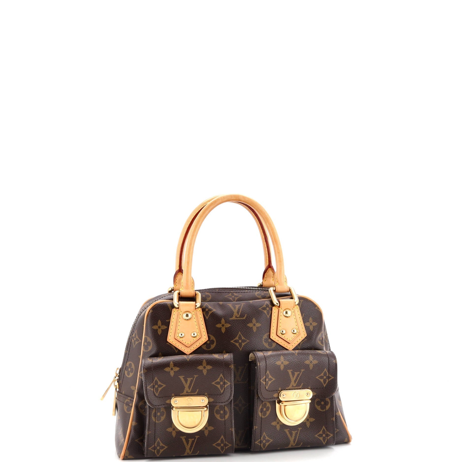 Louis Vuitton Manhattan Handbag Pm Canvas Monogram Travel Bag