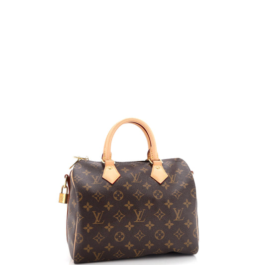 Louis Vuitton Speedy Bandouliere Bag Canvas Monogram Travel Bag Canvas 253117431