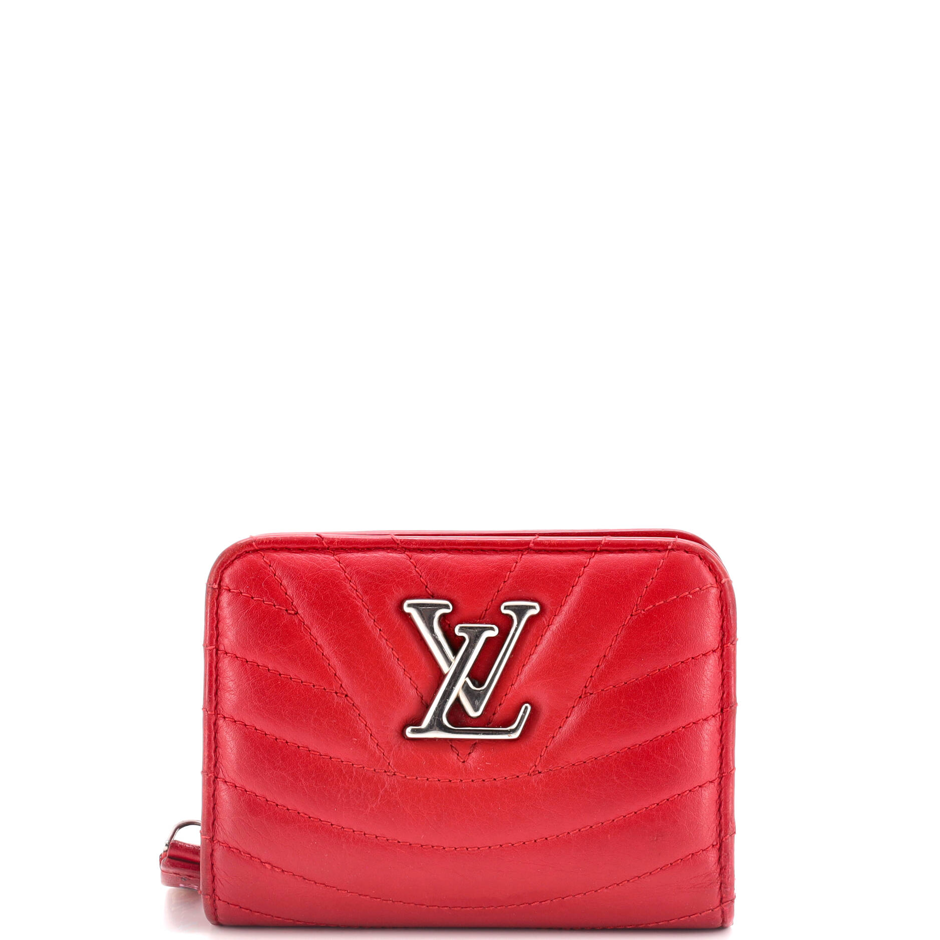 Louis Vuitton New Wave Zipped Wallet Compact Handbag Leather Quilted Travel Bag