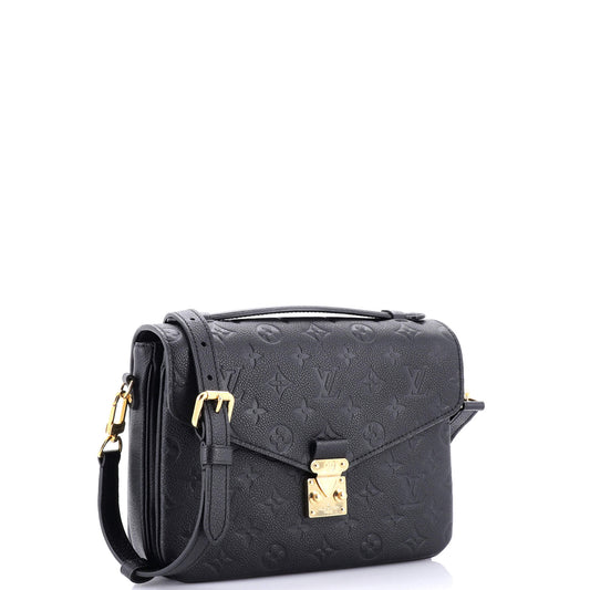 Louis Vuitton Pochette Metis Empreinte Shoulder Bag Leather Monogram Leather 3122431