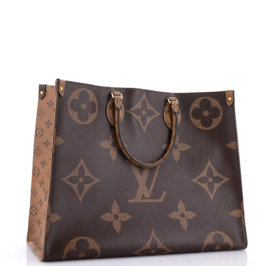 Louis Vuitton Onthego Tote Reverse Giant Gm Monogram Tote Bag